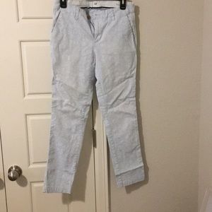 Gap blue floral girlfriend chino size 2